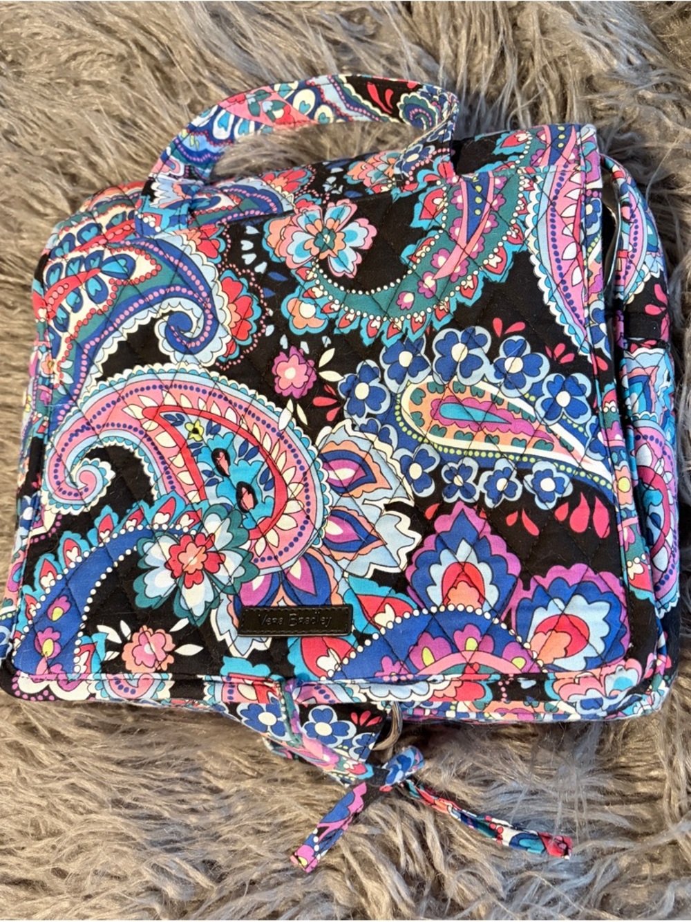 Vera Bradley Haymarket Paisley hanging toiletry bag.